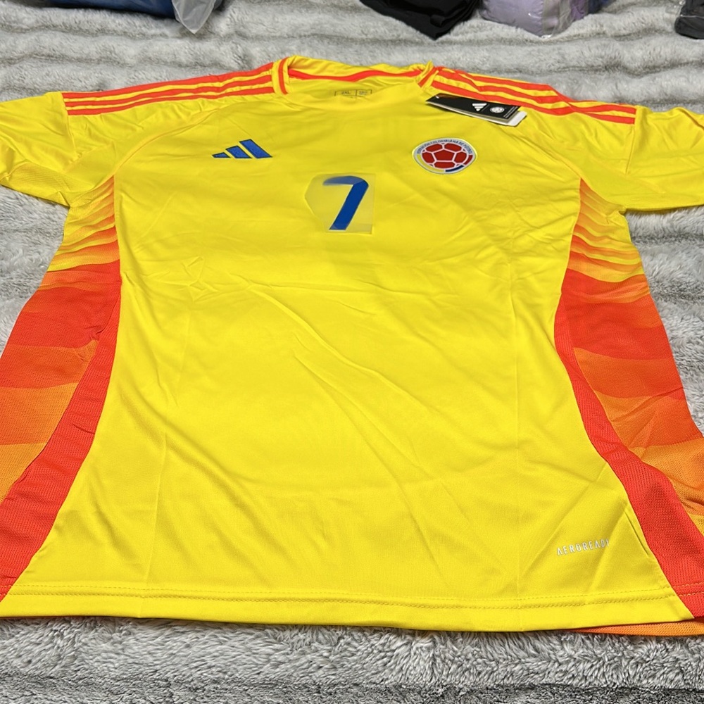 adidas Yellow and Orange Men's Jersey